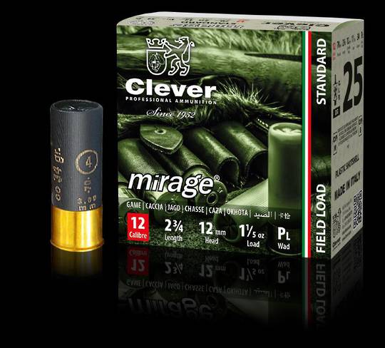 Clever Mirage 12ga Soft Steel Hunting 35 gram T4 #2 250 Rounds