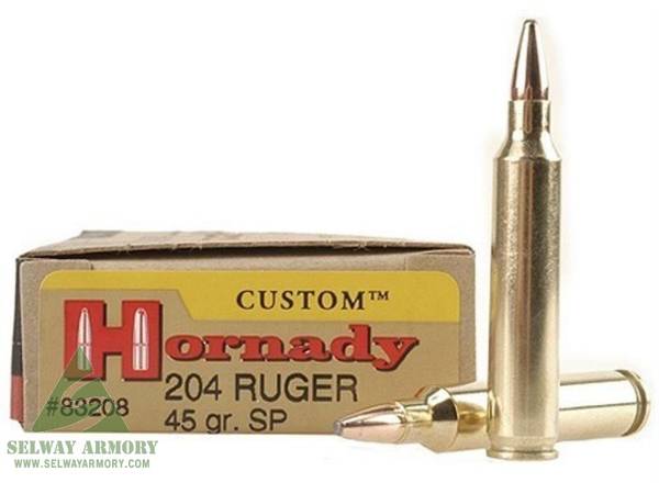 Hornady Custom 204 Ruger 45gr SP x20 - .17 and .204 - Centerfire rifle ...